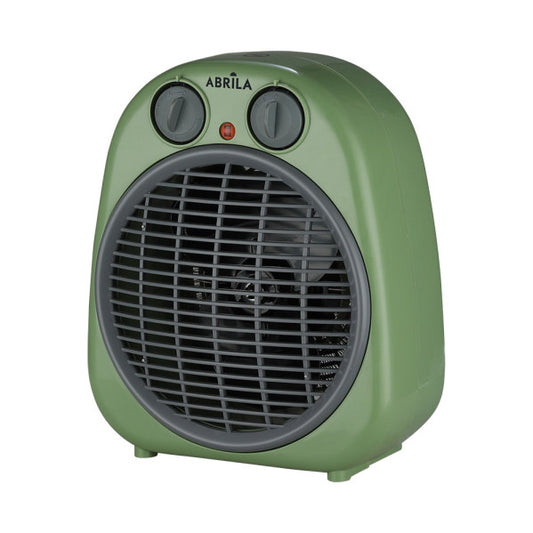 Termoventilador Fogata 2000w Verde/gris 2potencias 3funciones Termostato Reg.seguro,antivuelco 24x20x13cm